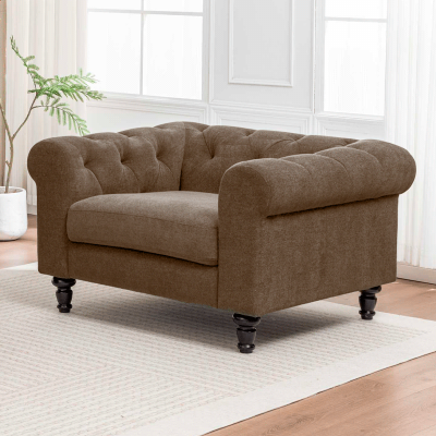 Кресло CHESTER - кафяво