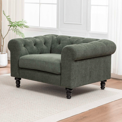 Кресло CHESTER - тъмнозелено