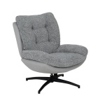 Кресло с табуретка CHAVES - сив