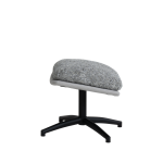 Кресло с табуретка CHAVES - сив