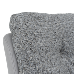 Кресло с табуретка CHAVES - сив