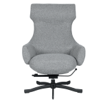 Кресло с табуретка LAMEGO - сивo