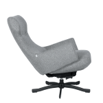 Кресло с табуретка LAMEGO - сивo