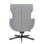 Кресло с табуретка LAMEGO - сивo