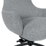 Кресло с табуретка LAMEGO - сивo