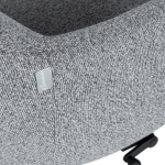 Кресло с табуретка LAMEGO - сивo