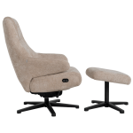 Електрическо масажно кресло с табуретка SINES - крем