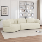 Ъглов диван SKIEN - шампанско