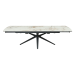 Разтегателна трапезна маса OLAWA - бяла