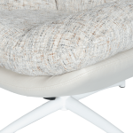 Кресло с табуретка VALONGO - крем
