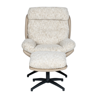 Кресло с табуретка BEJA - крем