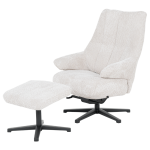 Кресло с табуретка ALFENA - крем