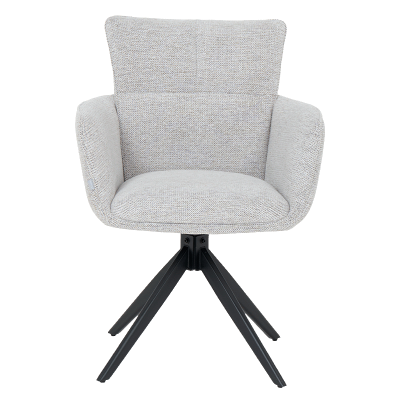 Трапезен стол GILES - бял меланж