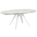 Разтегателна трапезна маса BOLKOW - бял 02