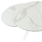 Разтегателна трапезна маса BOLKOW - бял 02