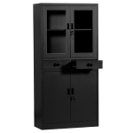 Метален шкаф Carmen CR-1247 J SAND - черен