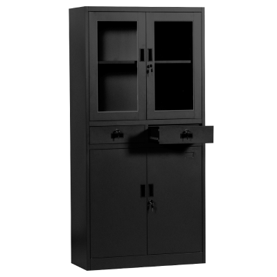 Метален шкаф Carmen CR-1247 J SAND - черен