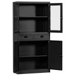 Метален шкаф Carmen CR-1247 J SAND - черен