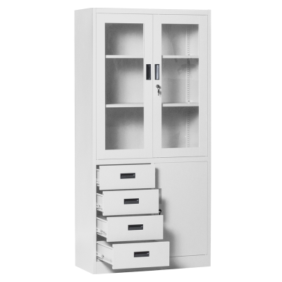 Метален шкаф Carmen CR-1278 J - сив