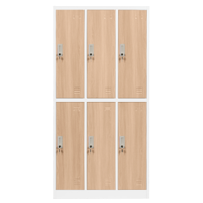 Метален шкаф Carmen CR-1243 J - бял-бук