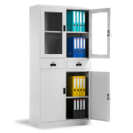 Метален шкаф Carmen CR 1247 JZ - сив