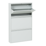 Метален шкаф за обувки Carmen CR-1228 E J - сив