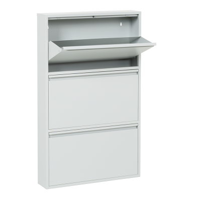 Метален шкаф за обувки Carmen CR-1228 E J - сив