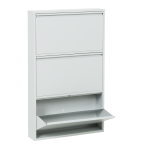 Метален шкаф за обувки Carmen CR-1228 E J - сив