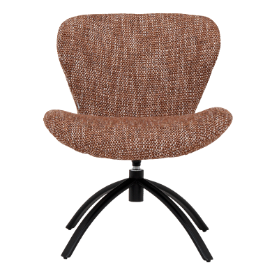 Кресло с табуретка HAMS - кафяво