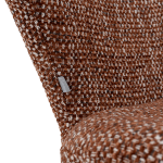 Кресло с табуретка HAMS - кафяво