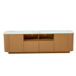 Тв шкаф KOLNO - бял / дъб