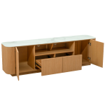 Тв шкаф KOLNO - бял / дъб