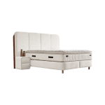 Тапицирана спалня с матрак MONACO 180 х 200 - слонова кост SY