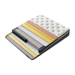 Тапицирана спалня с матрак MINI PUZZLE 160 х 200 - сив 18