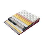 Тапицирана спалня с матрак MINI PUZZLE 160 х 200 - бордо 59
