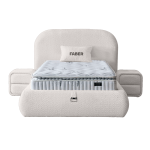 Тапицирано легло с матрак FABER 90 х 200 - перла SY