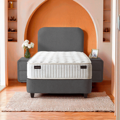 Тапицирано легло с матрак COMO PRO 90 x 200 - антрацит SY