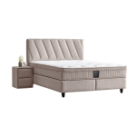 Тапицирана спалня с матрак SIESTA 160 x 200 - крем 03