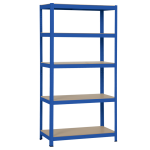 Метален стелаж Carmen CR-1016 - 180х90х45 см, до 250 кг на рафт - син