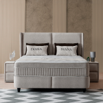 Тапицирана спалня с матрак DIANA 140 x 200 - сив 18