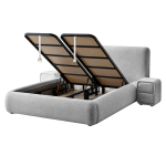 Тапицирана спалня с матрак RODOS PRO 160 х 200 - сив 18