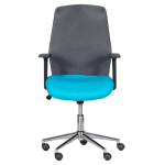 Работен офис стол Carmen 7047-1 - сив-син