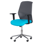 Работен офис стол Carmen 7047-1 - сив-син