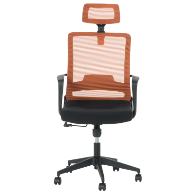 Президентски офис стол Carmen 7562 - черно - оранжево