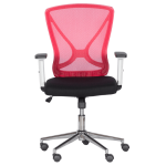 Работен офис стол Carmen 7049 - червен - черен