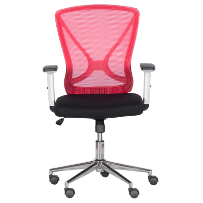 Работен офис стол Carmen 7049 - червен - черен