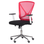 Работен офис стол Carmen 7049 - червен - черен