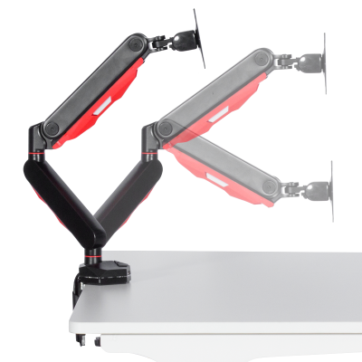 Геймърска стойка за монитор с газов амортисьор Carmen CR-530 - черно - червена