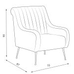 Кресло ANITA - жълто HLR