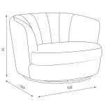Кресло VIGO - светлочервен HLR